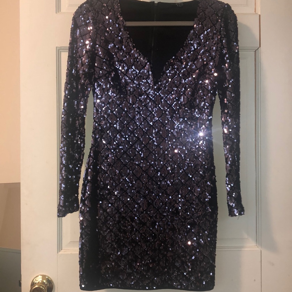 Lavender Dreams: A Sequined Dress in Shades of Purple